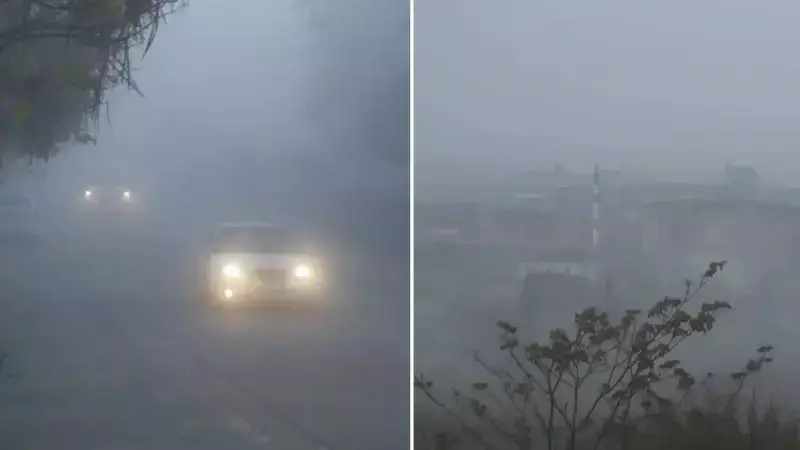 Keşan'da Yoğun Sis: Görüş Mesafesi 30 Metreye Düştü