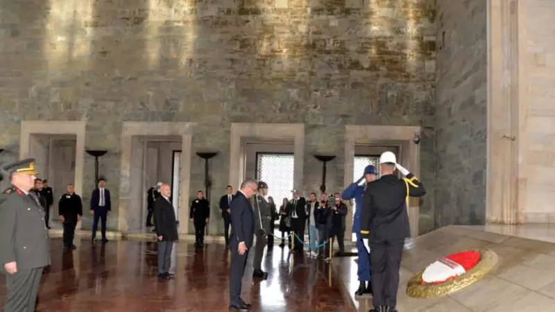 KKTC Cumhurbaşkanı Erhürman'ın İlk Yurt Dışı Ziyaretinde Anıtkabir Durağı