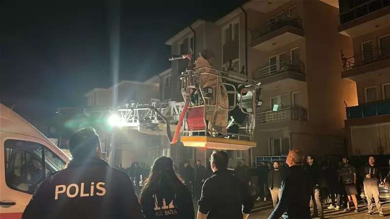 Kütahya'da Priz Yangını: 4 Katlı Apartmanda 1'i Bebek 5 Kişi Mahsur Kaldı