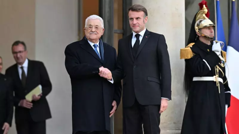 Macron ve Abbas Paris'te Buluştu: Gazze için İş Birliği