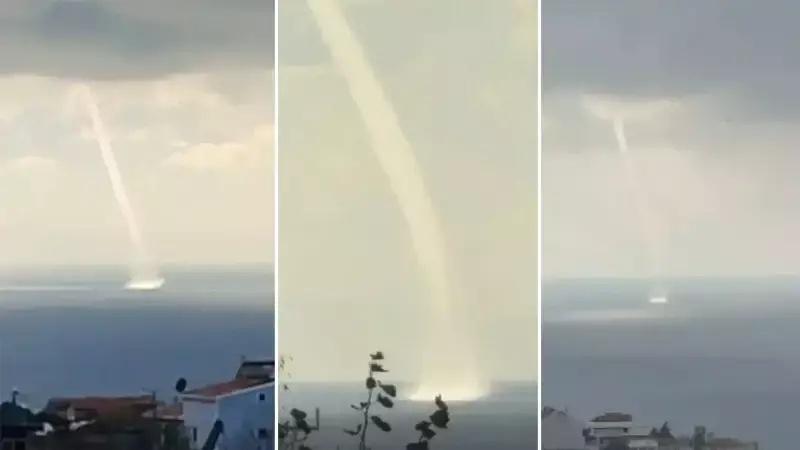 Marmara Denizi'nde Hortum Panigi: Yalova Kıyılarını Tehdit Etti