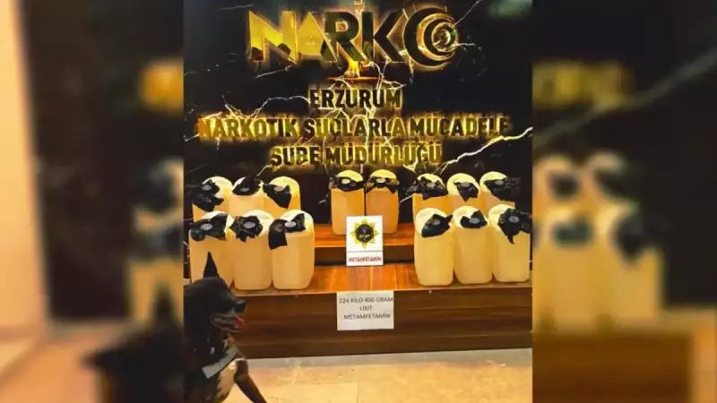 Mersin ve Erzurum'da Dev Uyuşturucu Operasyonu: 447 kg Ele Geçirildi