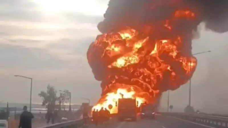 Mersin'de Akaryakıt Tankeri Alev Alev Yandı: Facia Son Anda Önlendi