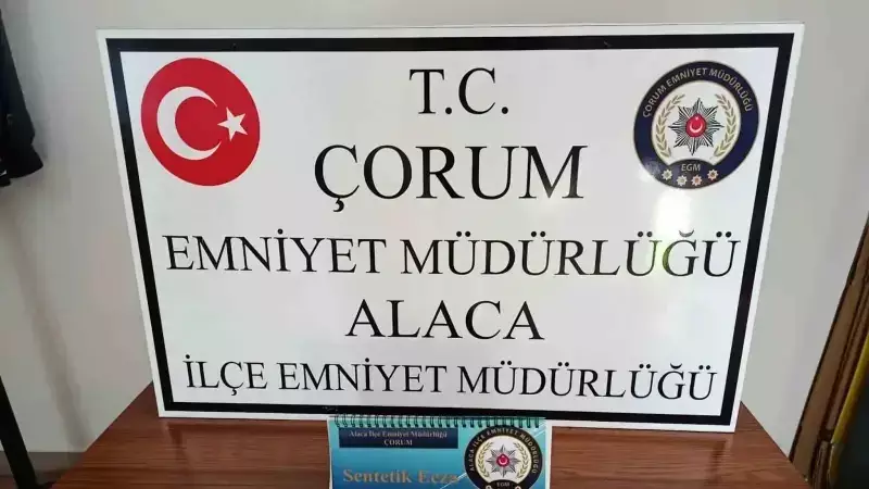 Çorum'da Polis Kontrolinde 29 Sentetik Eroin Hapı Ele Geçirildi