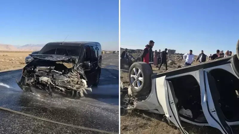 Şırnak'ta Trafik Kazası: 7 Yaralı, Araç Şarampole Devrildi