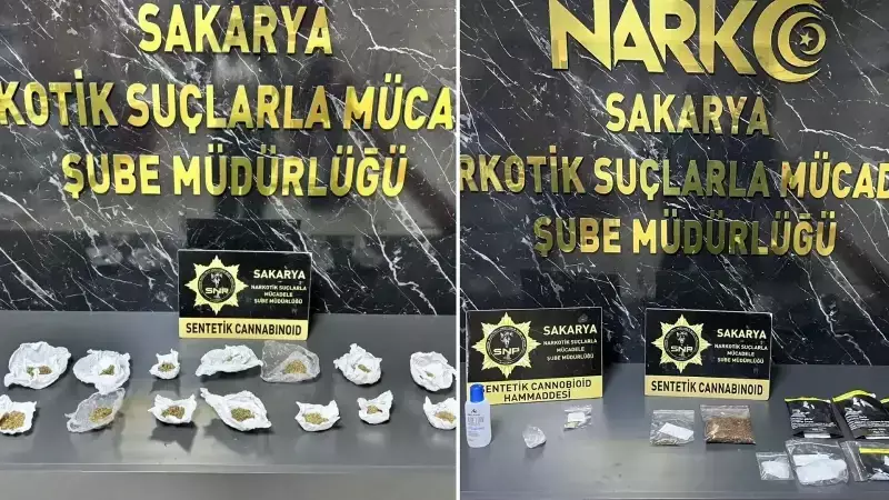 Sakarya'da Uyuşturucu Operasyonu: 4 Zanlı Yakalandı