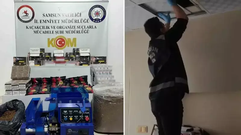 Samsun'da Kaçak Sigara Operasyonu: 44 Bin Makaron Ele Geçirildi