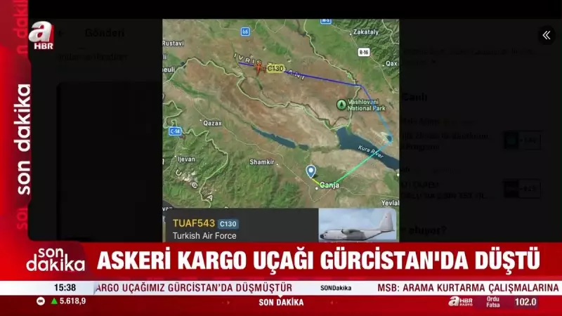 Son Dakika: Azerbaycan'dan Türkiye'ye Giden Askeri Kargo Uçağı Gürcistan'da Düştü