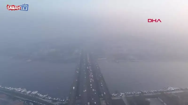 İstanbul'u Sarmalayan Gizemli Örtü: Sabahın İlk Işıkları Yoğun Sis Altında!