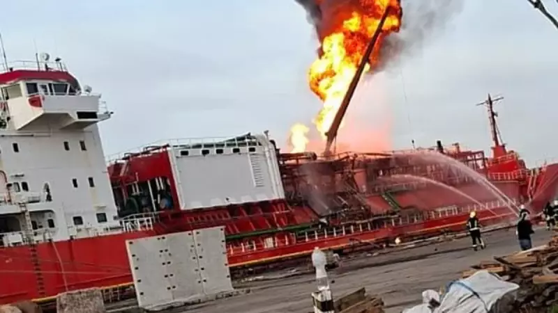 Türk Gemisine İskele Başında Drone Saldırısı: 16 Mürettebat Tahliye Edildi