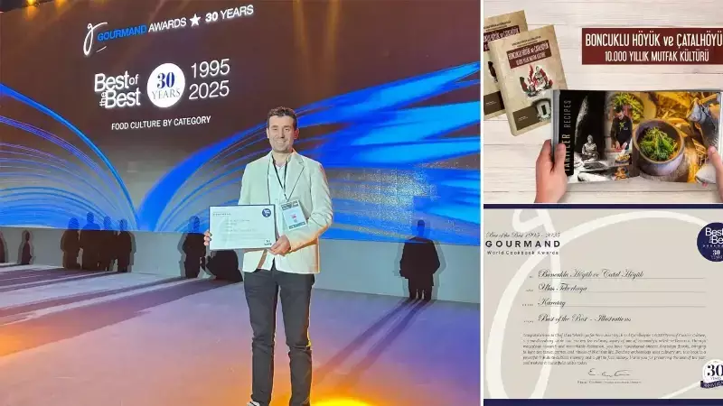 Türk Mutfak Tarihine Gourmand Ödülü: 10.000 Yıllık Lezzetler Taçlandı