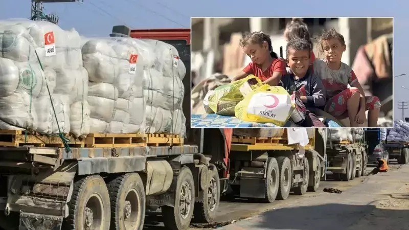 Türkiye Gazze'ye 102 Ton İnsani Yardım Ulaştırdı