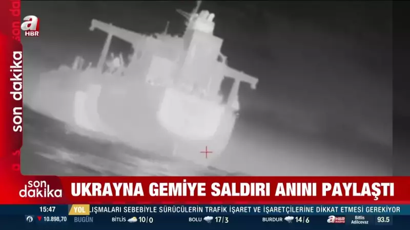 Ukrayna Karadeniz'de Gemi Saldırısı Anını Paylaştı: 25 Kişi Kurtarıldı
