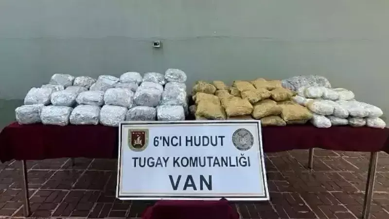 Van'da Tarihi Uyuşturucu Ele Geçirildi: 109 Kilo 20 Gram