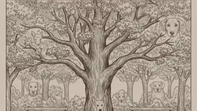 100 Kişiden Sadece 1'i Görseldeki Gizli Köpekleri Bulabiliyor!