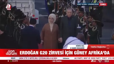 Cumhurbaşkanı Erdoğan G20 Zirvesi için Güney Afrika'da