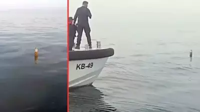 Hopa'da Balıkçılar Denizde Roket Motoru Buldu