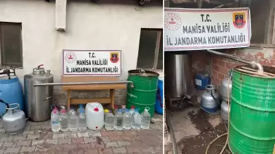 Manisa'da Sahte Alkole Operasyon: 105 Litre Rakı Ele Geçirildi