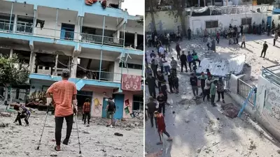 İsrail Ateşkesi İhlal Etti: Gazze'de Okula Saldırı, 10 Yaralı