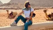 Damla Sönmez Mısır'da: Piramitler ve Çöl Manzaraları