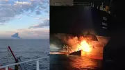 Karadeniz'de İki Tankere Saldırı: 45 Mürettebat Kurtarıldı