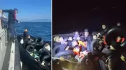 İzmir'de İki Ayrı Operasyonda 49 Düzensiz Göçmen Kurtarıldı