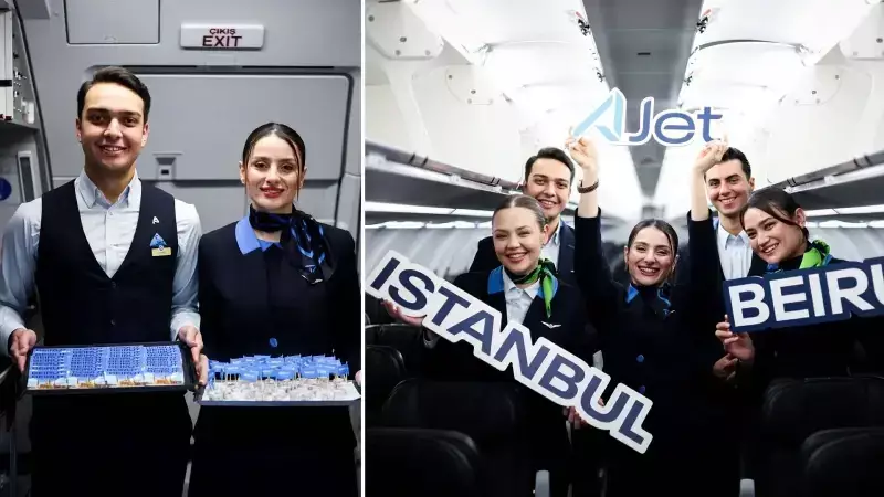 AJet, İstanbul Sabiha Gökçen'den Beyrut'a Direkt Uçuşları Başlattı