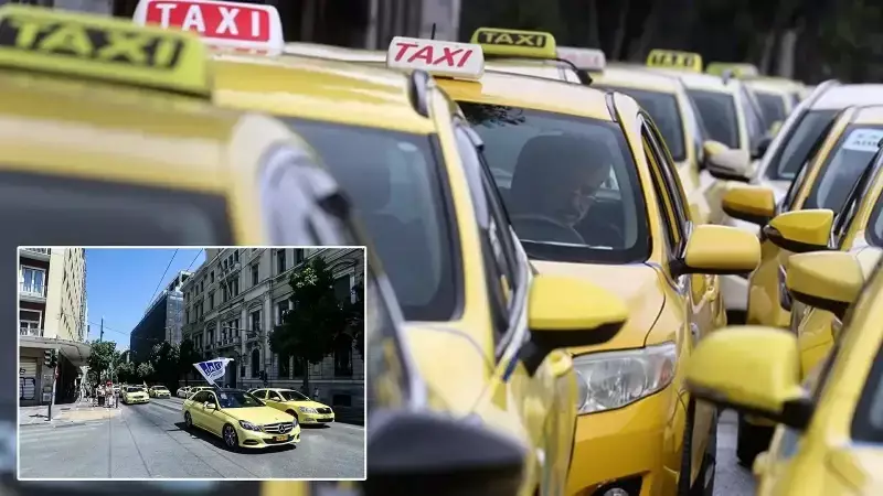 Atina'da Taksiciler 24 Saat Grevde: Ulaşım Felç Oldu