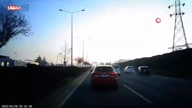 Bolu D-100'de Makas Atma Kazası: Araç İçi Kamera Görüntüleri Ortaya Çıktı