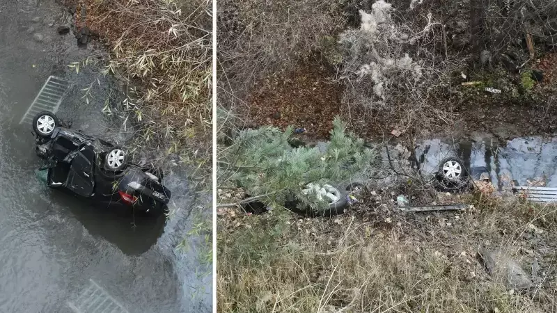 Gümüşhane'de Otomobil Çaya Uçtu: 1 Ölü, 1 Yaralı