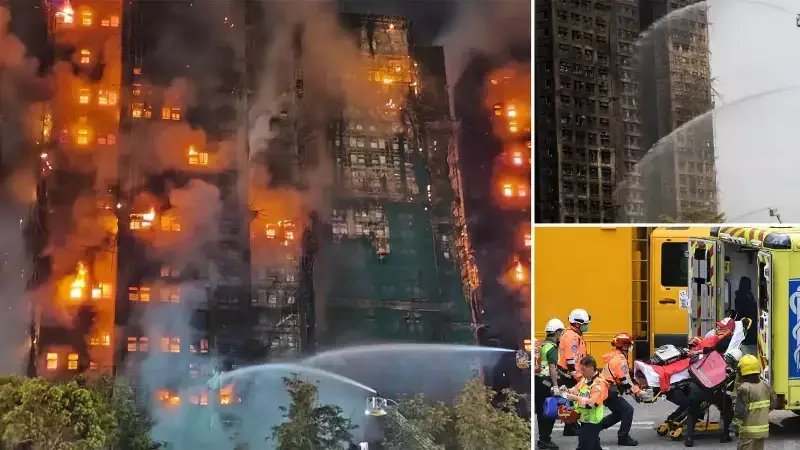 Hong Kong Yangınında Can Kaybı 151'e Ulaştı, Koruyucu File Dayanıksız Çıktı