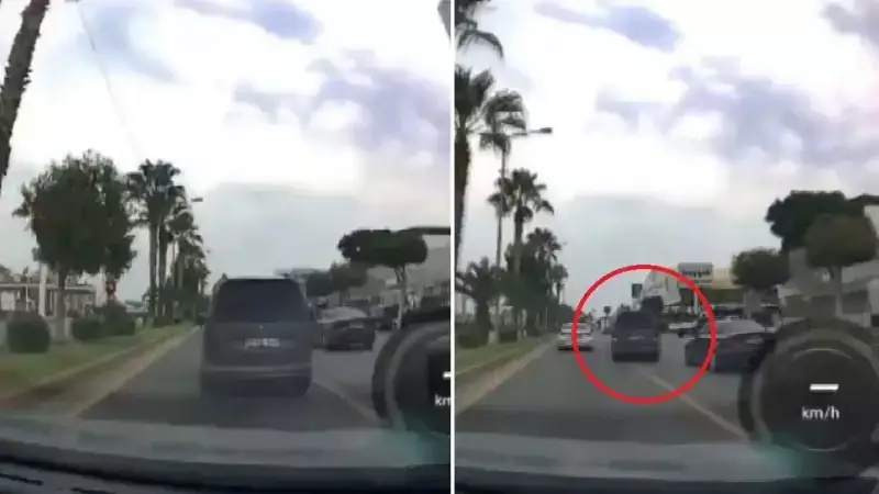 Mersin'de Makas Atarak Trafiği Tehlikeye Atan Sürücü Gözaltında