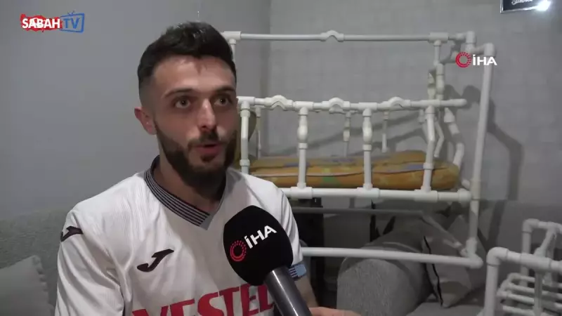 Samsunlu Tesisatçı, Su Borularından Yaptığı Beşikle Viral Oldu