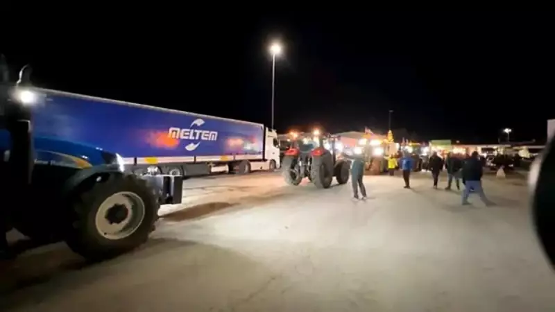 Yunan Çiftçilerin Eylemi İpsala Sınır Kapısı'nı Kapattı