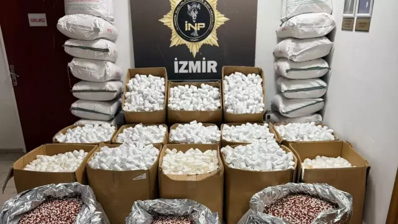İzmir'de Rekor Sentetik Hap Operasyonu: 2 Milyon 309 Bin Hap Ele Geçirildi