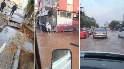 Adana'da Su Borusu Patladı: 3 Mahalle Sular Altında Kaldı
