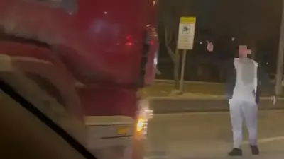Kayseri'de alkollü şahıs tırın önüne atladı: 993 TL ceza