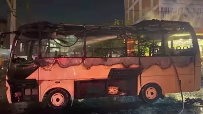 Manisa Turgutlu'da Boş İşçi Servisi Alev Aldı: 4 Motosiklet Zarar Gördü