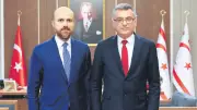 Bilal Erdoğan, KKTC Cumhurbaşkanı Tufan Erhürman'ı Ziyaret Etti