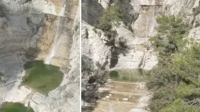 Adana'daki Şarlayan Şelalesi, Yaz Kuruluğundan Sonra Yeniden Akmaya Başladı