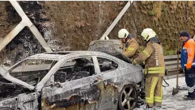 Aksaray'da Seyir Halindeki Araç Alev Alev Yandı: Patlamalar Yaşandı