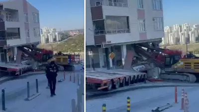 Başakşehir'de Kontrolden Çıkan Tır Apartmana Çarptı: Bina Tahliye Edildi