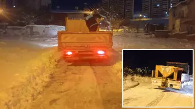 Battalgazi'de Kar Mücadelesi: 40 Köy Yolu Açıldı, Acil Sağlık Ekibine Destek