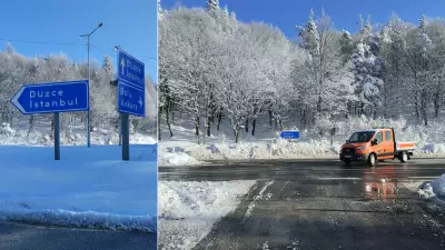 Bolu Dağı'nda 6 Günlük Kar Yağışı Sonlandı: Kar Kalınlığı 1,5 Metreyi Buldu