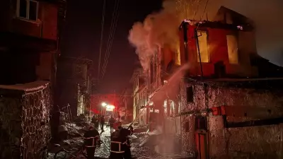 Kastamonu'da Tarihi Konakta Çıkan Yangın İki Eve Sıçradı, Konak Kullanılamaz Hale Geldi