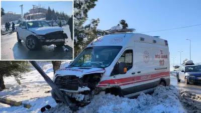 Safranbolu'da Ambulans ile Cip Çarpıştı: 2 Sağlık Çalışanı Yaralandı