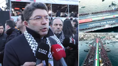 İstanbul'da Büyük Gazze Yürüyüşü: Adalet Bakanı Tunç'tan Sert Mesajlar