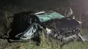Uşak Eşme'de Otomobilin Şarampole Devrilmesi Sonucu 1 Kişi Hayatını Kaybetti, 3 Kişi Yaralandı