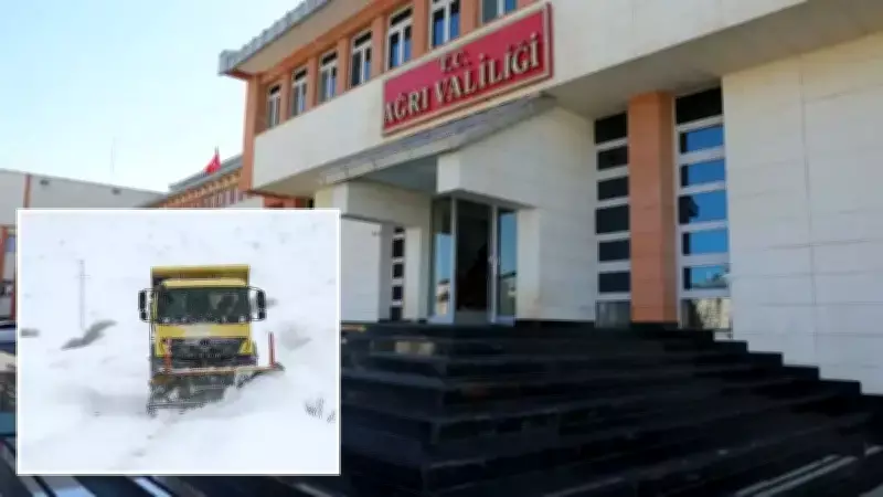 Ağrı'da Yoğun Kar Nedeniyle Köy ve Taşımalı Okullarda Eğitime Ara Verildi