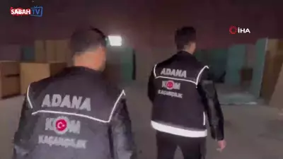 Adana'da 66 Milyon Kaçak Makaron Ele Geçirildi: 46 Milyon TL Değerinde